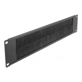 Delock 19 , fekete, 2U-s kábelrendező kefe (DL-66482)