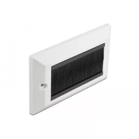   Delock Kábelrendező keret fekete fésűsávokkal 146 x 86 mm (DL-66492)