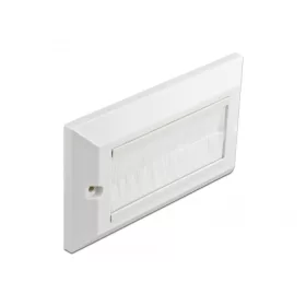   Delock Kábelrendező keret fehér fésűsávokkal 146 x 86 mm (DL-66496)