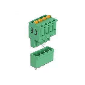   Delock 4 tűs, 5,08 mm-es függőleges hornyos PCB sorkapocs blokk csomag (DL-66501)