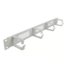   Delock 19" kábelrendező fésűs panel, 4 hurokkal 1U, szürke (DL-66543)