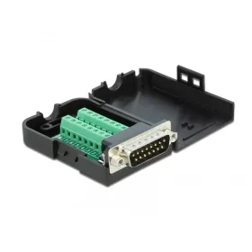   Delock Sub-D15 apa - sorkapocs átalakító házzal (DL-66568)