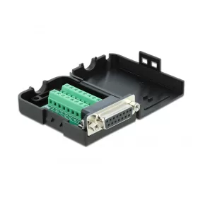   Delock Sub-D15 anya - sorkapocs átalakító házzal (DL-66569)