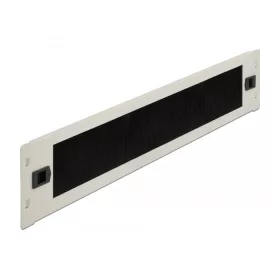   Delock 19  kábelrendező kefe csík eszközmentes 2U szürke (DL-66620)