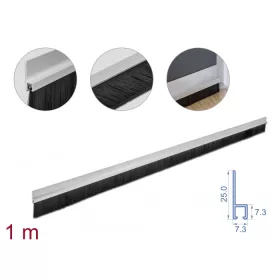   Delock 40 mm hosszú, egyenes kefeszalag 1 m hosszú alumínium foglalattal (DL-66651)