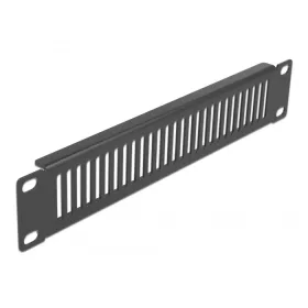   Delock 10  hálózati kabin panel hosszanti ventiláló nyílásokkal 1U fekete (DL-66668)