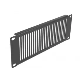   Delock 10  hálózati kabin panel hosszanti ventiláló nyílásokkal 2U fekete (DL-66669)