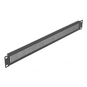   Delock 19  hálózati kabin panel hosszanti ventiláló nyílásokkal 1U fekete (DL-66670)