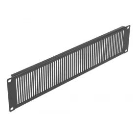   Delock 19  hálózati kabin panel hosszanti ventiláló nyílásokkal 2U fekete (DL-66671)