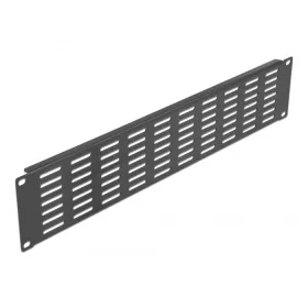   Delock 19  hálózati kabinet panel hosszanti ventillációs nyílásokkal 2U fekete (DL-66680)