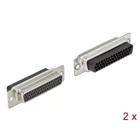   Delock D-Sub HD 44 tűs krimpelhető hüvely, fém 2 db. (DL-66725)