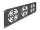 Delock 19  rack takaró 3 ventilátor számára 120 x 120 mm méretű 3U sötétszürke (DL-66747)