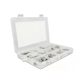   Delock 48 darabos krimp doboz 50 Ohm BNC, TNC és N csatlakozókkal (DL-66810)