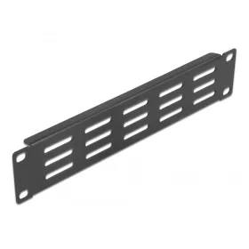   Delock 10  hálózati kabinet panel hosszanti ventillációs nyílásokkal 1U fekete (DL-66839)