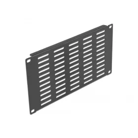   Delock 10  hálózati kabinet panel hosszanti ventillációs nyílásokkal 3U fekete (DL-66841)