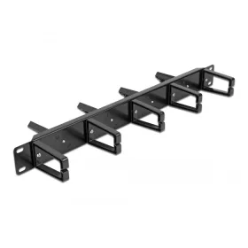   Delock 19  kábelrendező menetpanel mindkét oldalon 9 hurokkal (5 db. vertikális, 4 db. 45 -os szögbe (DL-66850)