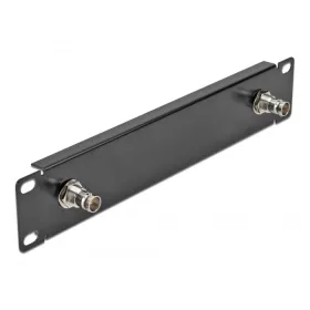 Delock 10  panel 2 x BNC anyával 1U fekete (DL-66851)