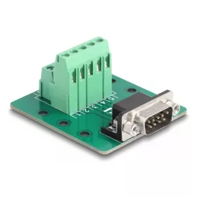   Delock D-Sub 9 tűs apa - Terminal Block DIN sínhez (DL-66907)