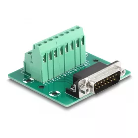   Delock D-Sub 15 tűs apa - Terminal Block DIN sínhez (DL-66909)