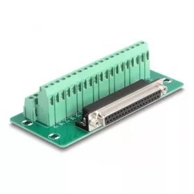   Delock D-Sub 37 tűs anya - Terminal Block DIN sínhez (DL-66914)