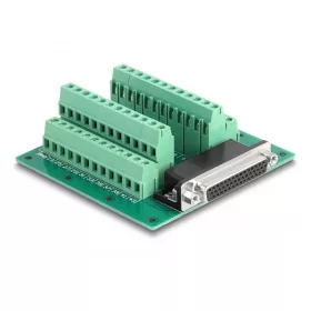   Delock D-Sub HD 44 tűs anya - Terminal Block DIN sínhez (DL-66916)