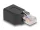 Delock M12 D-kódolt adapter 4 tűs anya - RJ45 anya Cat.5e beszerelő mélyedéssel, 90 -ban hajlított, ibolya színű (DL-66991)