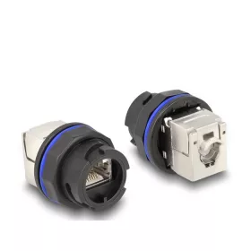   Delock RJ45 Cat.6A beépített csatlakozó LSA kapcsolattal fekete (DL-67047)