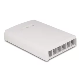   Delock Keystone felületre szerelt doboz felületre szerelt, 6 portos fehér (DL-67054)