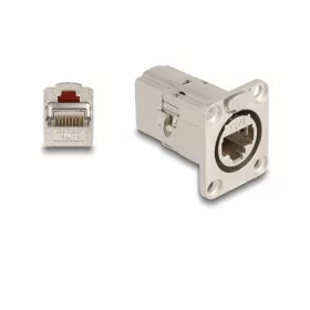   Delock D-típusú RJ45 beépített csatlakozó Cat.6A STP fém (DL-67062)