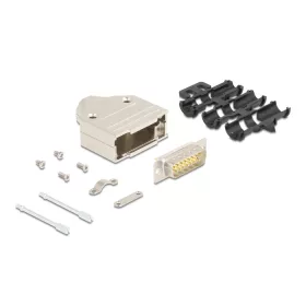 Delock D-Sub 15 tűs apa fém házzal (DL-67132)