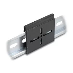   Delock Alumínium beépítő csipesz DIN sínhez 60,0 x 47,8 mm ezüst fekete (DL-67143)