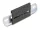 Delock Alumínium beépítő csipesz DIN sínhez 80,0 x 47,8 mm ezüst fekete (DL-67147)