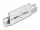 Delock Alumínium beépítő csipesz DIN sínhez 100,0 x 47,8 mm ezüst színű (DL-67148)