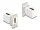 Delock Panel tartó Keystone modul HDMI anya - anya 90 -ban hajlított 8K 60 Hz kúpos (DL-67167)