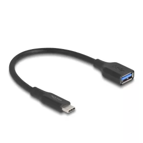   Delock USB 10 Gbps Adapter USB Type-C  apa   A-típusú anya 19 cm 60 W QC 3.0 fekete (DL-67179)