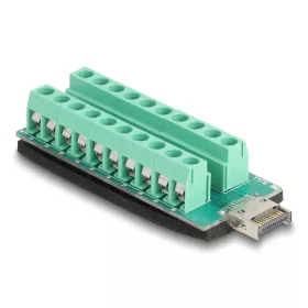   Delock USB E-típusú A kulcsos USB dugó - Csatlakozóblokkos adapter 20 tűs (DL-67188)