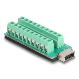   Delock USB E-típusú A kulcsos USB anya - Csatlakozóblokkos adapter 20 tűs (DL-67189)