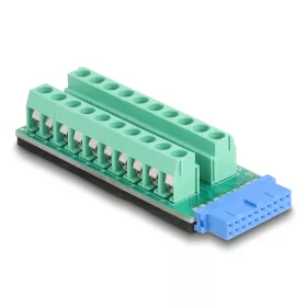   Delock USB csatlakozósorral ellátott hüvely - Csatlakozóblokkos adapter 20 tűs (DL-67191)
