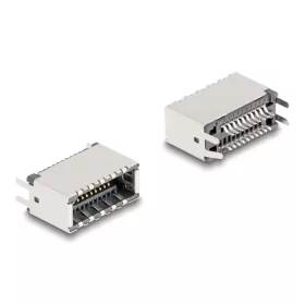   Delock E-típusú USB kulcs A 20 tűs anya függőleges SMT forrasztási szereléshez (DL-67194)