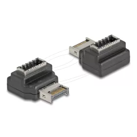   Delock Adapter USB 10 Gbps E-típusú A kulcs apa   anya hajlított (DL-67237)