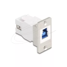   Delock Panelre szerelhető USB 5 Gbps B-típusú anya - USB A-típusú anya kúpos (DL-67337)