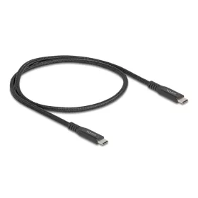   Delock USB 20 Gbps kábel USB Type-C  apa - apa PD 3.0 100 W E-Marker 0,5 m fekete fém (DL-80023)