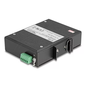   Delock Ipari Gigabit Ethernet Elosztó 4 port PoE 1 port RJ45 1 port SFP DIN sínhez (DL-80164)