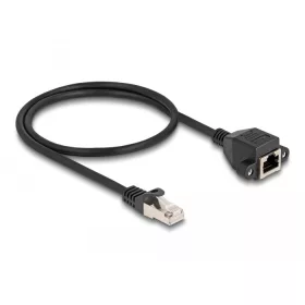   Delock RJ50 bővítő kábel apa - anya S/FTP 0,5 m fekete (DL-80192)