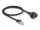 Delock RJ50 bővítő kábel apa - anya S/FTP 0,5 m fekete (DL-80192)
