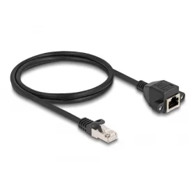   Delock RJ50 bővítő kábel apa - anya S/FTP 1 m fekete (DL-80193)