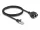 Delock RJ50 bővítő kábel apa - anya S/FTP 1 m fekete (DL-80193)