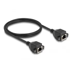   Delock RJ50 bővítő kábel anya - anya S/FTP 1 m fekete (DL-80199)