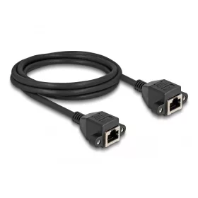   Delock RJ50 bővítő kábel anya - anya S/FTP 2 m fekete (DL-80200)