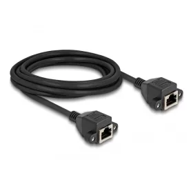   Delock RJ50 bővítő kábel anya - anya S/FTP 3 m fekete (DL-80201)